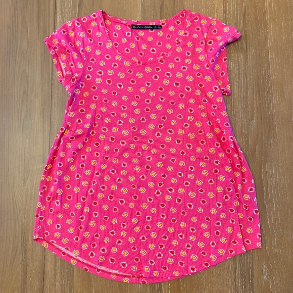 Gudrun Sjödén “Himmel” Top – Hibiscus Print – XS – Organic Cotton & Modal - Picture 1 of 6